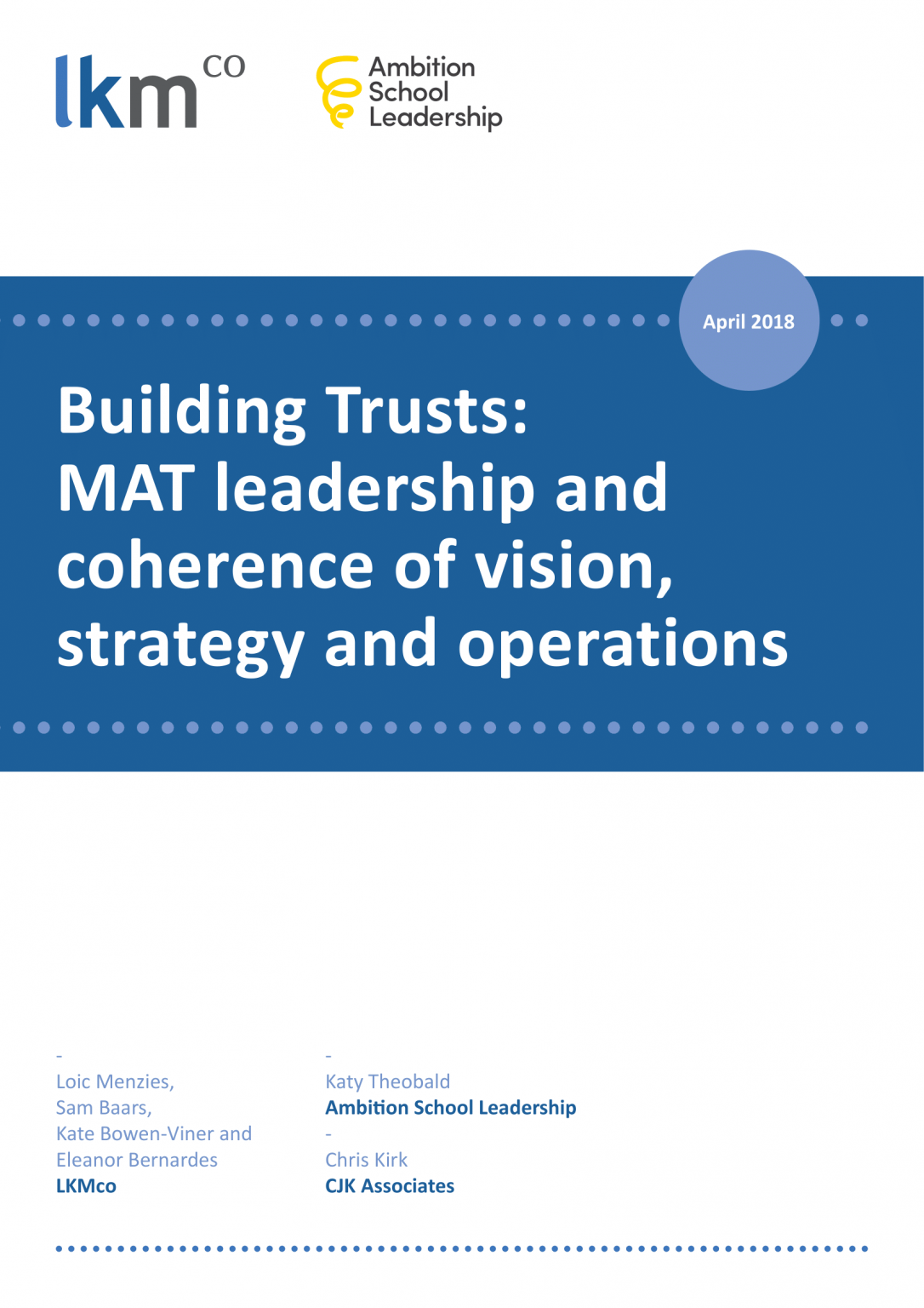 Building Trusts How do you run a MultiAcademy Trust? CfEY