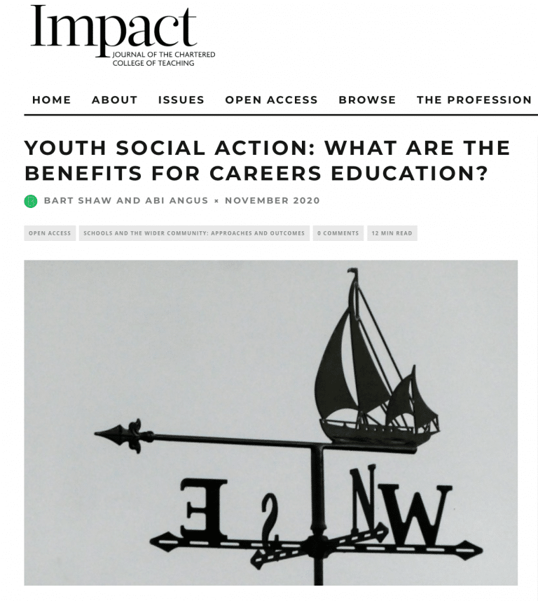 Youth Social Action What are the benefits for careers education? CfEY